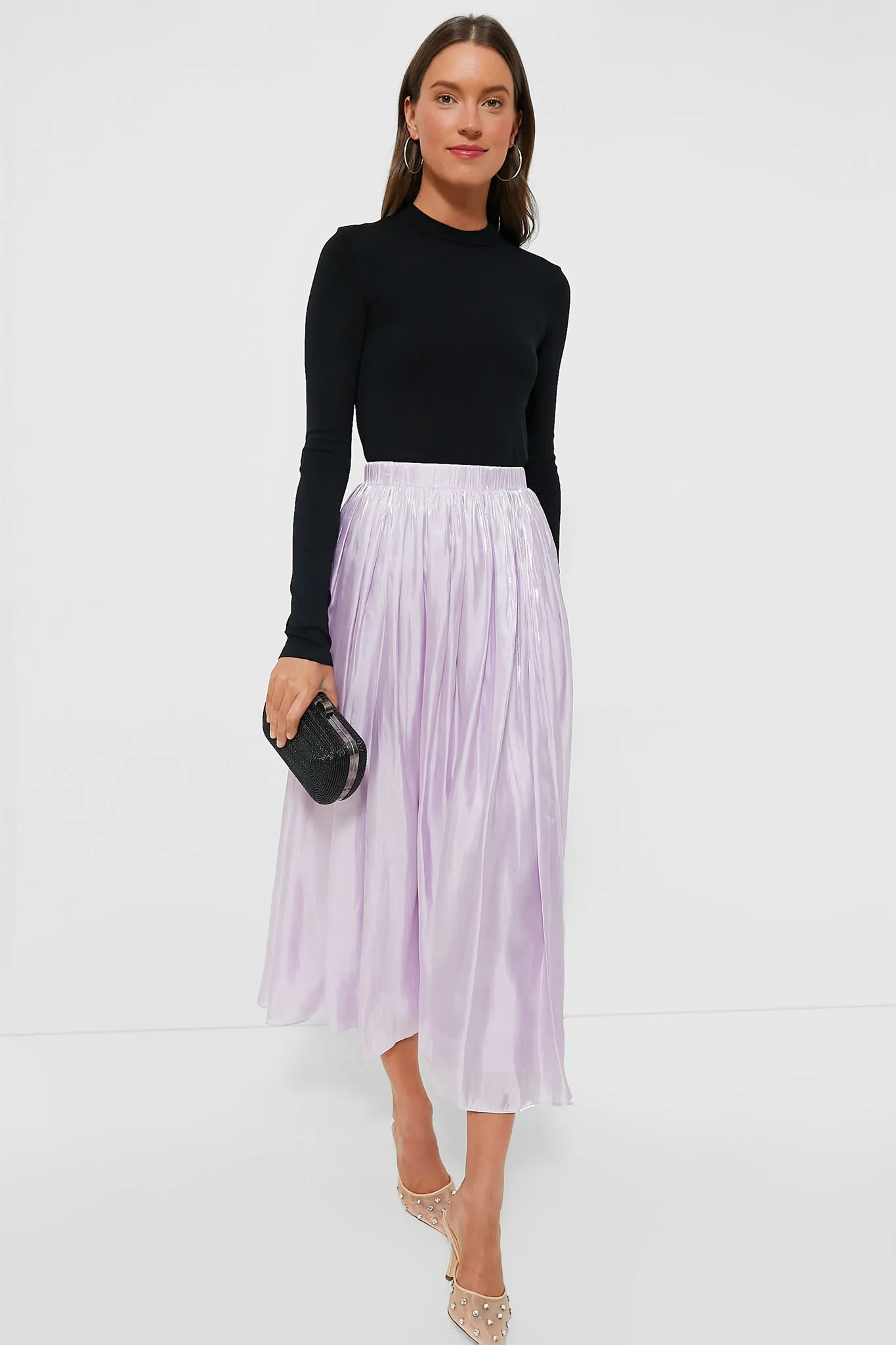 Lilac Pleated Bellamy Skirt sold by Tuckernuck product image thumbnail 2