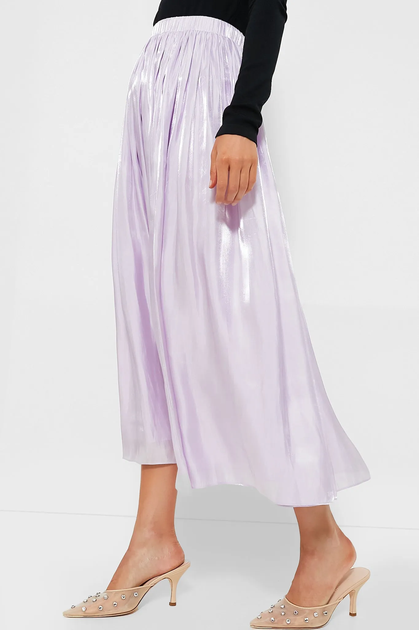 Lilac Pleated Bellamy Skirt sold by Tuckernuck product image thumbnail 3
