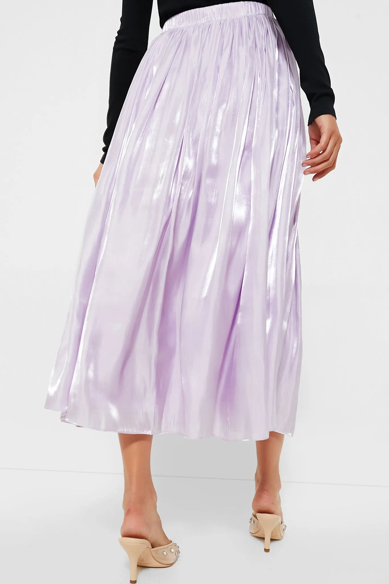 Lilac Pleated Bellamy Skirt sold by Tuckernuck product image thumbnail 4