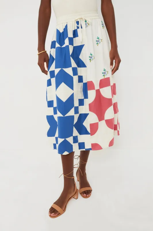 Multi Tanya Patchwork Skirt sold by Tuckernuck