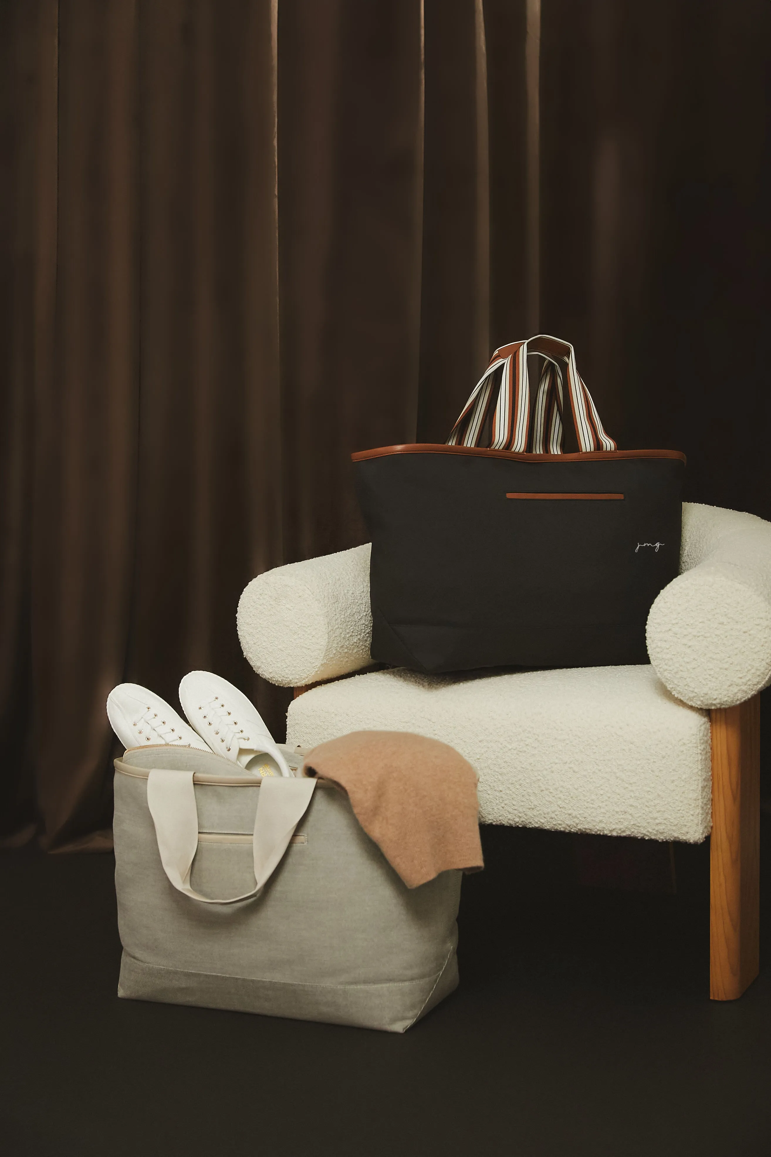 Black Nylon Weekender Tote sold by Tuckernuck product image thumbnail 5