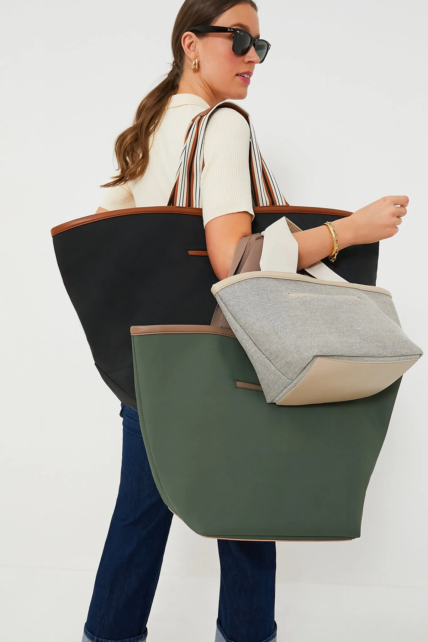 Black Nylon Weekender Tote sold by Tuckernuck product image thumbnail 2