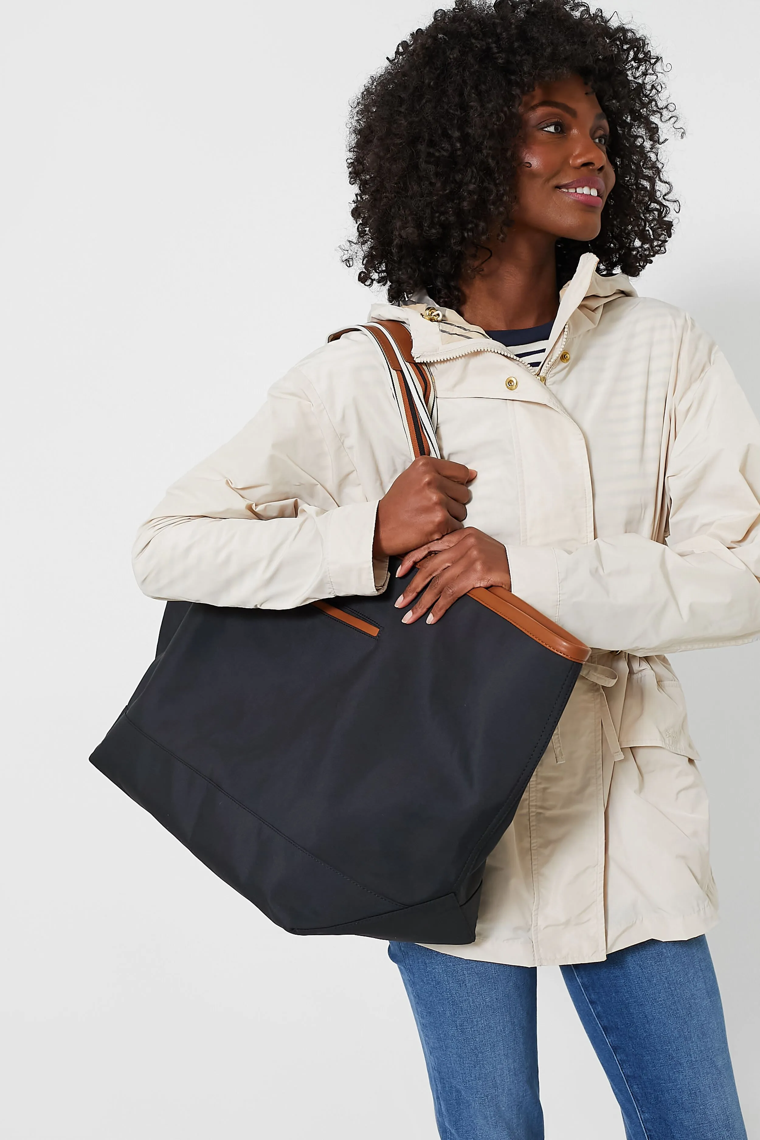 Black Nylon Weekender Tote sold by Tuckernuck product image thumbnail 3