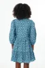 Blue Zip Front Flora Mini Dress sold by Tuckernuck
