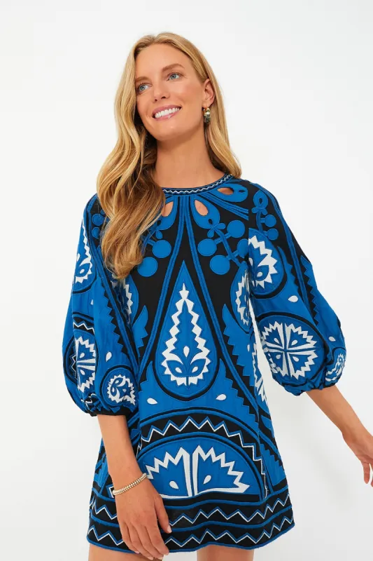Blue Gael Applique Long Sleeve Tunic Dress sold by Tuckernuck