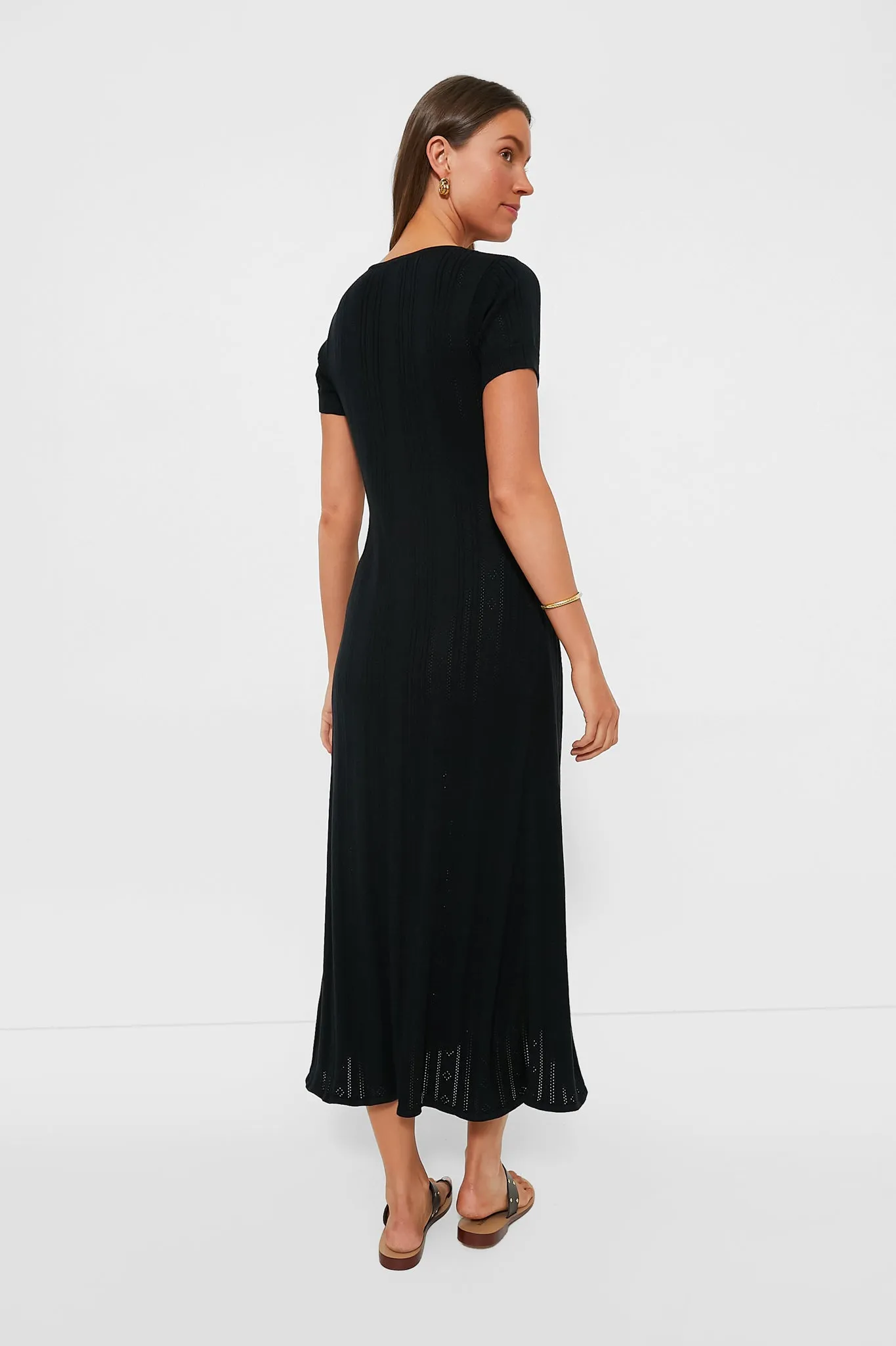 Black Pointelle Ryder Dress sold by Tuckernuck product image thumbnail 4