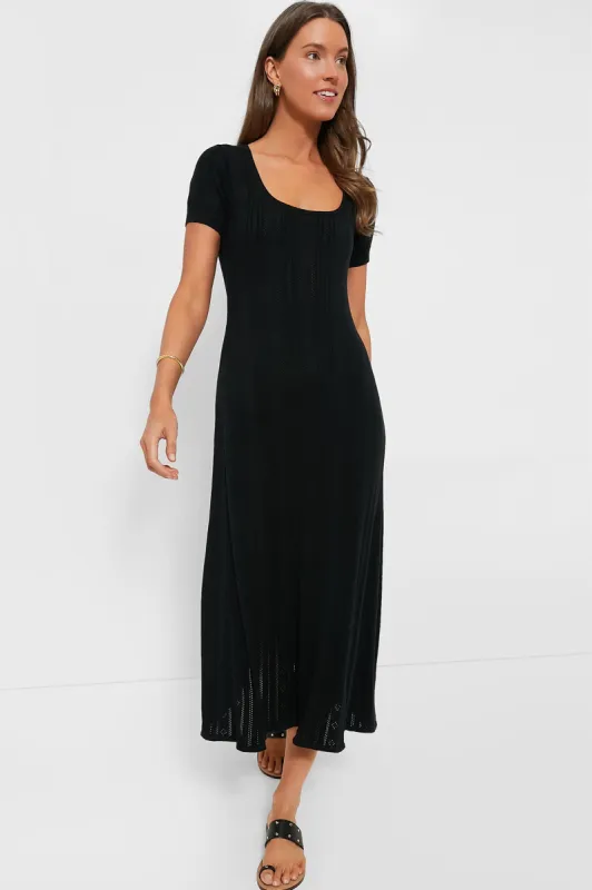 Black Pointelle Ryder Dress made by Tuckernuck