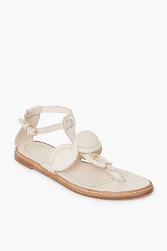 Pearled Ivory Arabella Braided Leather Sandal sold by Tuckernuck