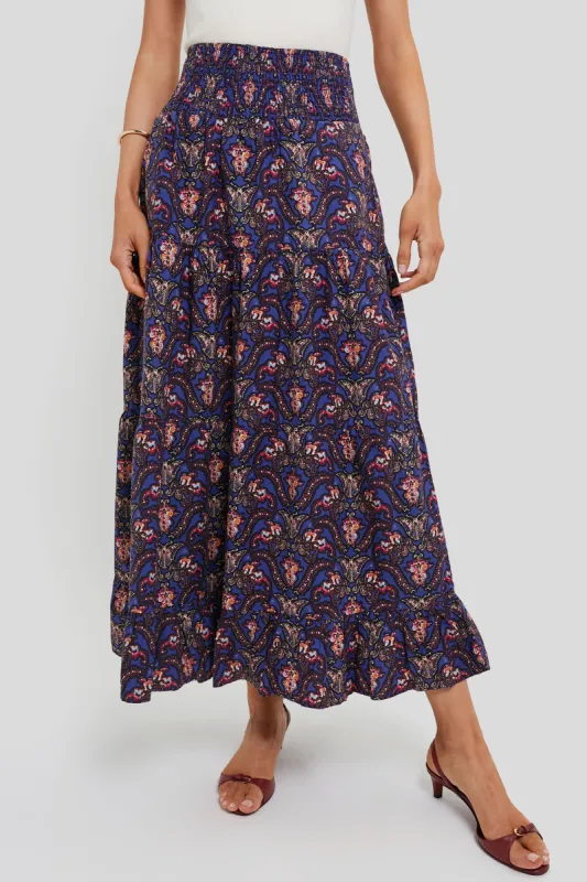 Amisha Print Luelle Skirt sold by Tuckernuck