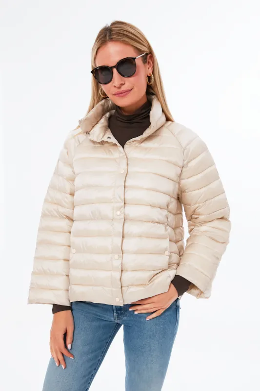 Champagne Puffer Jacket made by Tuckernuck