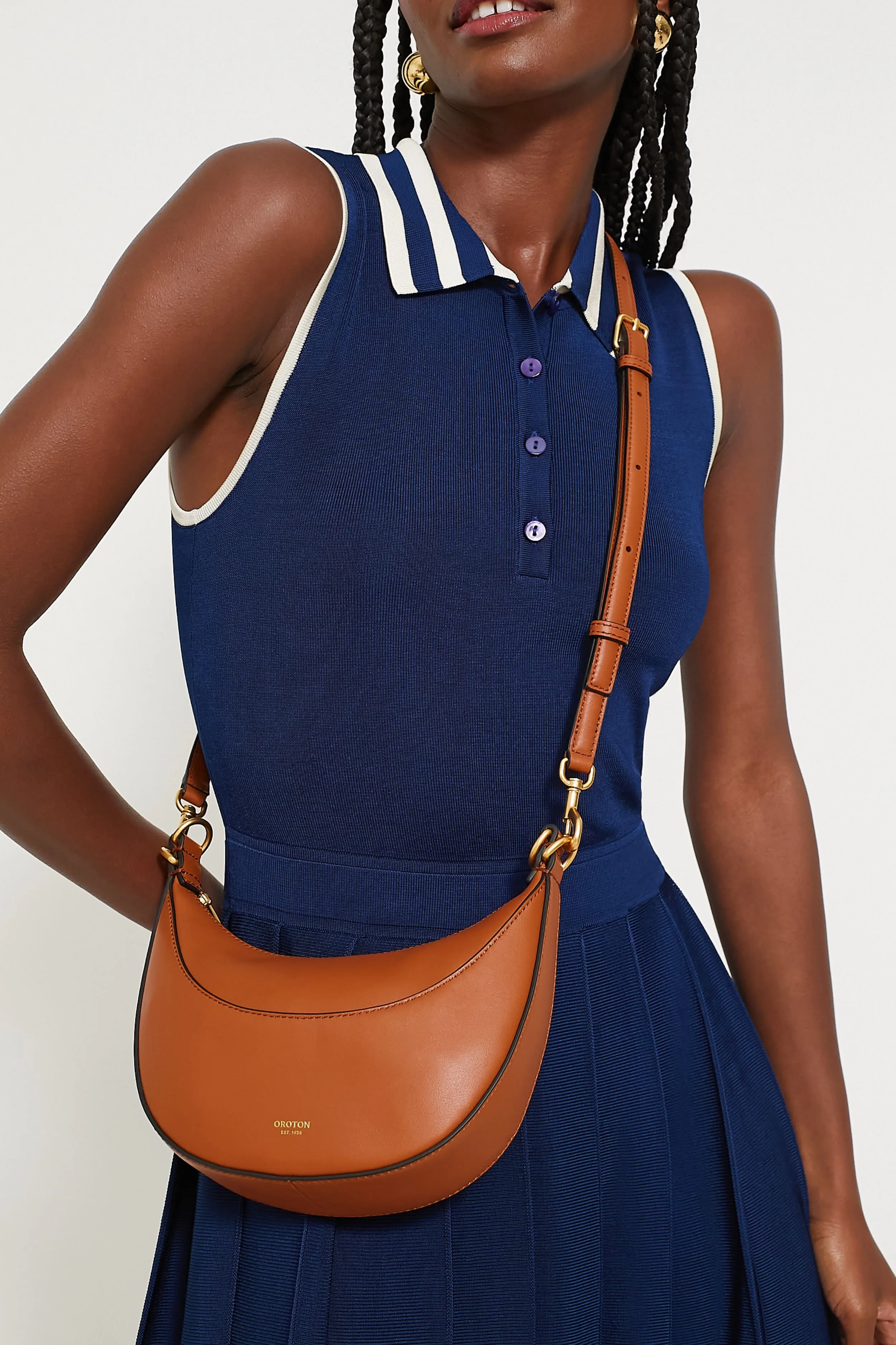 Cognac Florence Small Shoulder Bag sold by Tuckernuck product image thumbnail 4