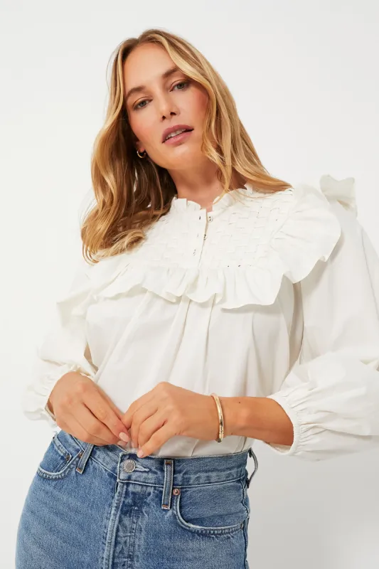 Ivory Vivienne Blouse sold by Tuckernuck