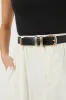 Black Croc-Embossed Western Belt sold by Tuckernuck