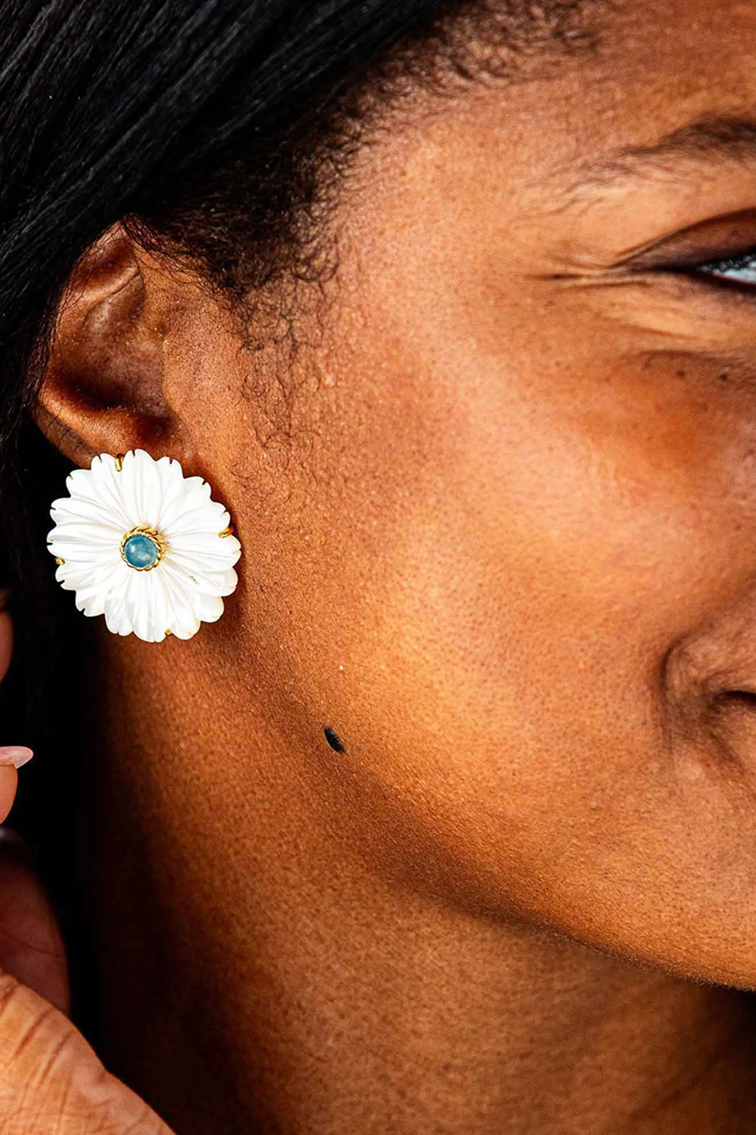 Mermaid Garden Flower Stud Earrings sold by Tuckernuck product image thumbnail 2