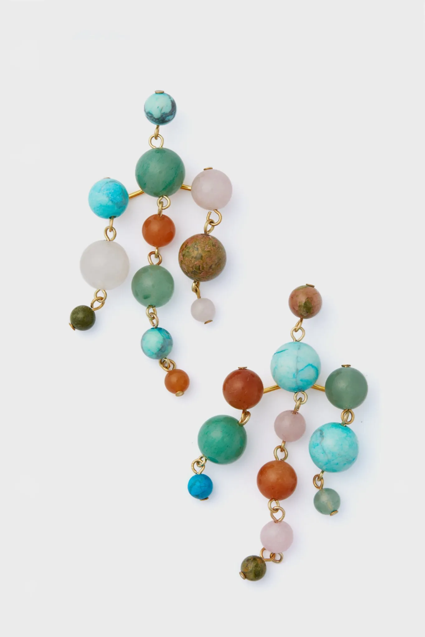 Jennifer Behr x Julia Berolzheimer Multi Marinda Chandelier Earrings sold by Tuckernuck
