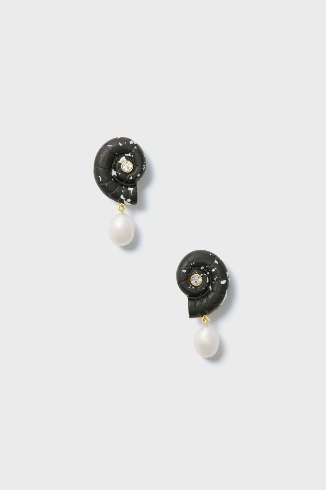 Pearl Noir Shell Earrings sold by Tuckernuck