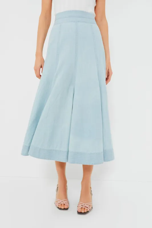 Denim Brynn Skirt sold by Tuckernuck