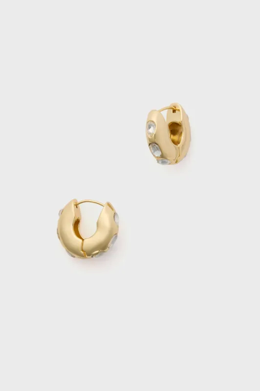 Gold Ludlow Hoops sold by Tuckernuck