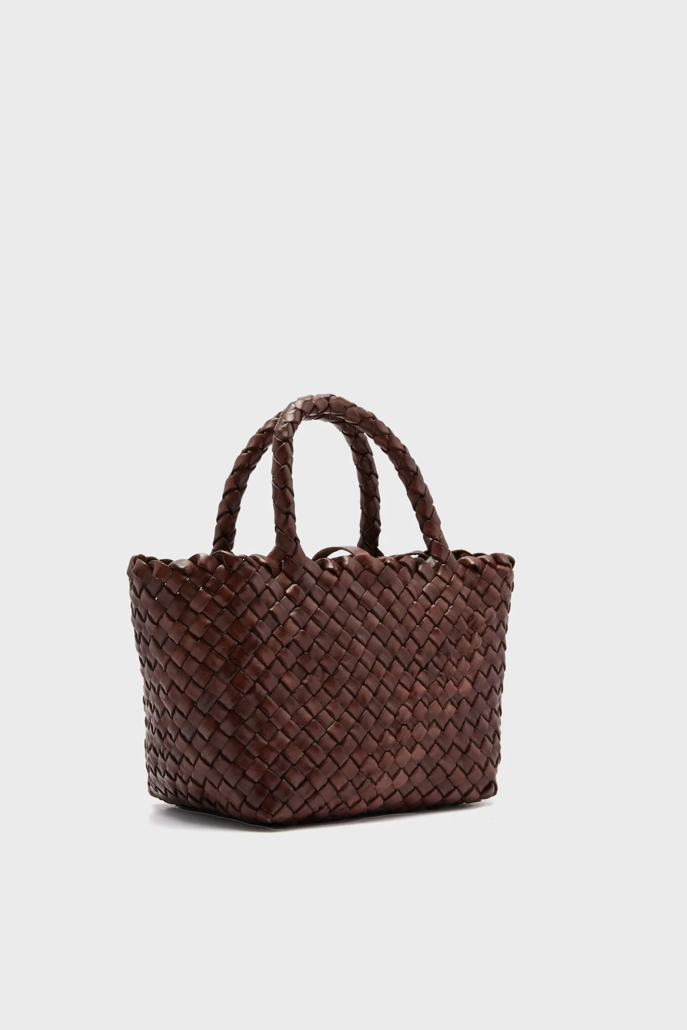 Dark Brown Leather Mini Basket sold by Tuckernuck product image thumbnail 2