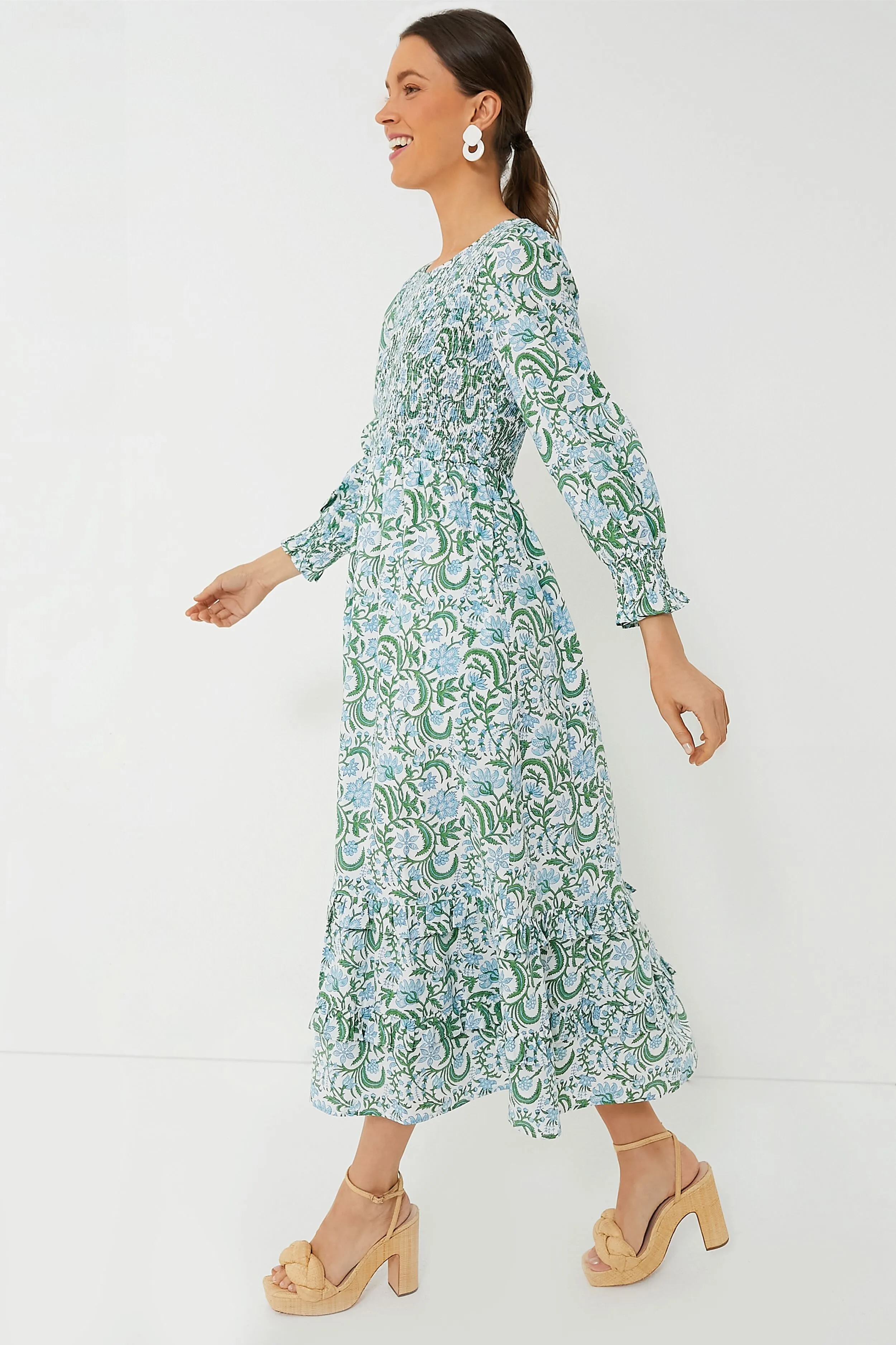 Exclusive Vintage Jungle Isabel Smocked Dress sold by Tuckernuck product image thumbnail 3