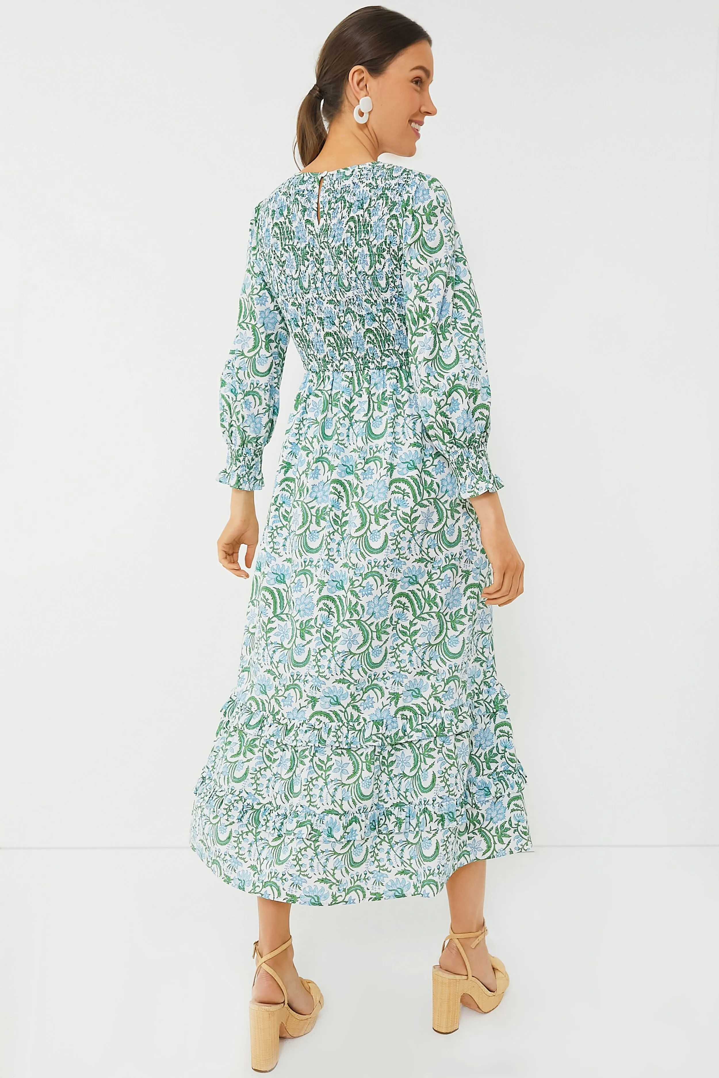 Exclusive Vintage Jungle Isabel Smocked Dress sold by Tuckernuck product image thumbnail 4