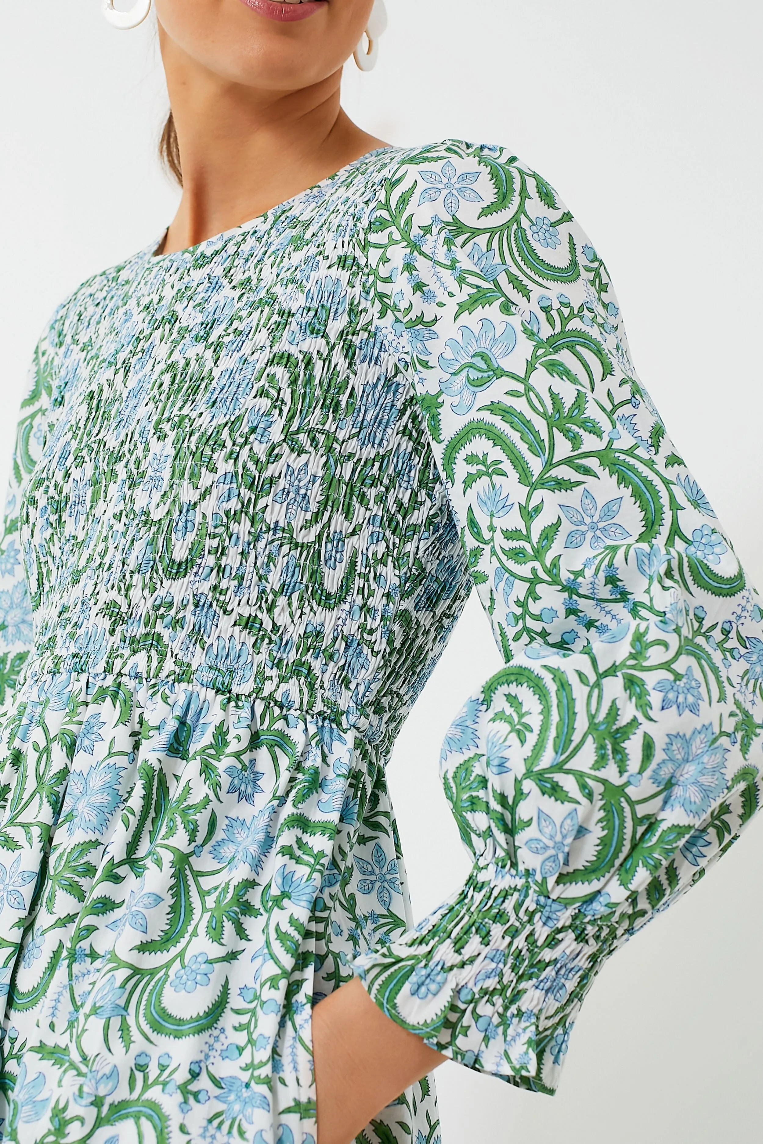 Exclusive Vintage Jungle Isabel Smocked Dress sold by Tuckernuck product image thumbnail 5