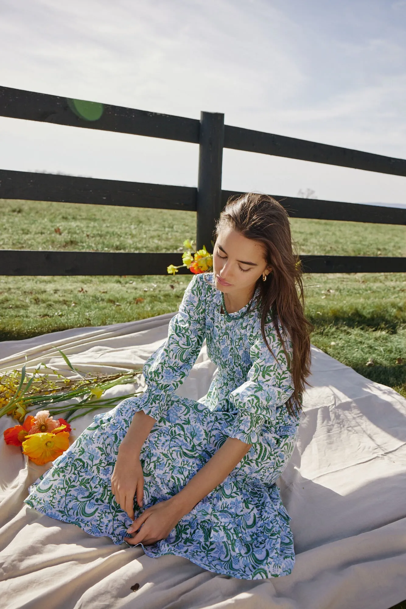 Exclusive Vintage Jungle Isabel Smocked Dress sold by Tuckernuck product image thumbnail 2