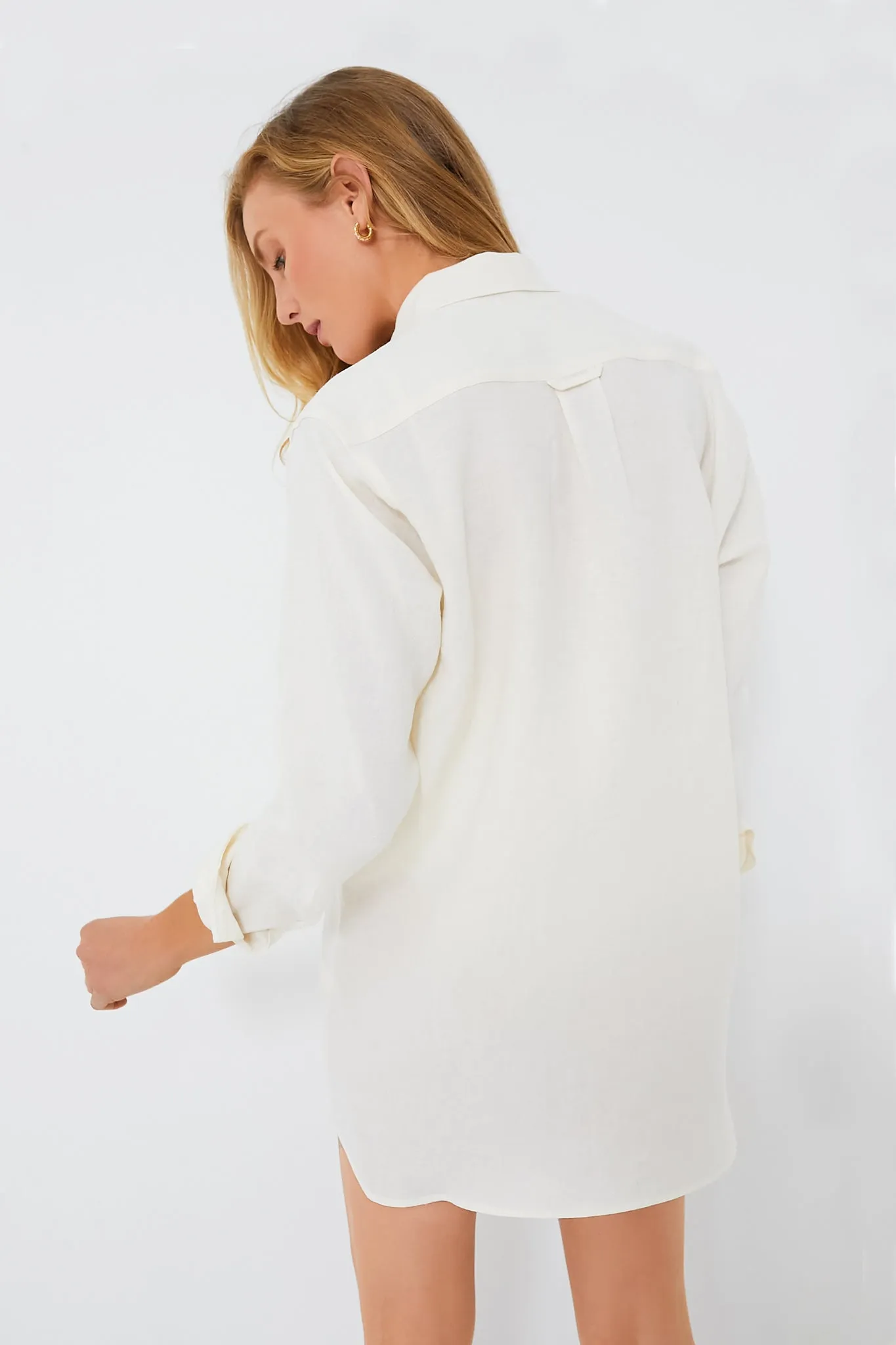 Natural Linen Ry Shirt Hem Tunic sold by Tuckernuck product image thumbnail 4
