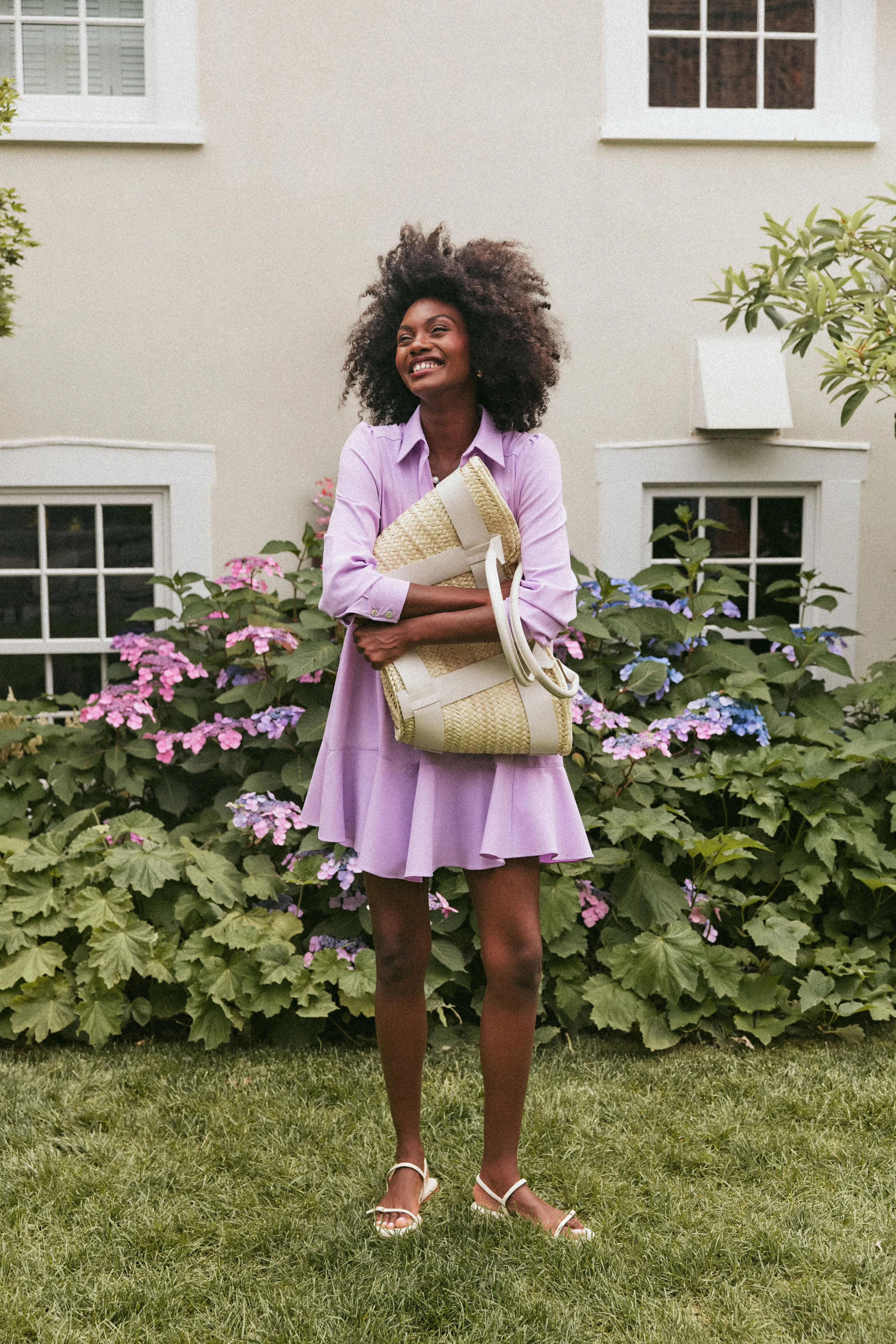 Off White Raffia Maxi Santorini Bag sold by Tuckernuck product image thumbnail 2