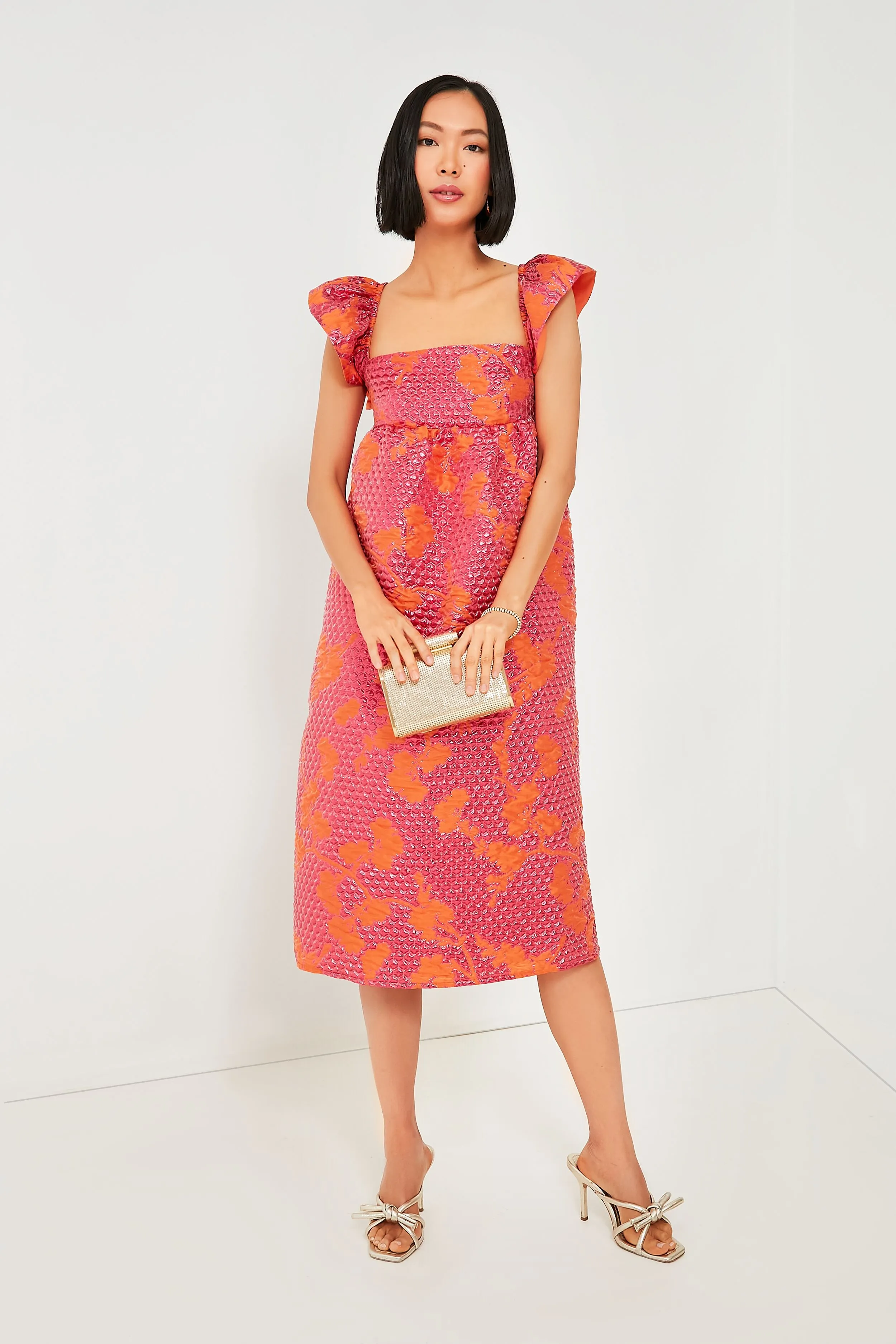 Champagne Margi Leather Bow Heeled Sandals sold by Tuckernuck product image thumbnail 2