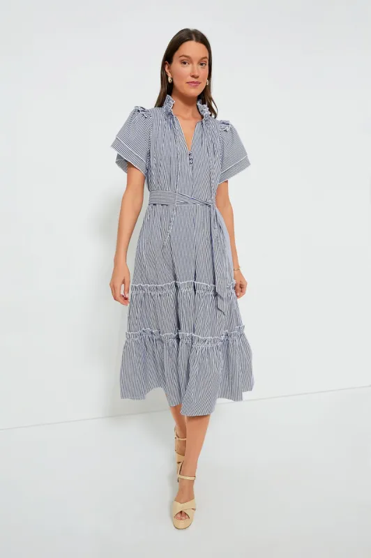 Light Blue Stripe Matthews Dress made by Tuckernuck