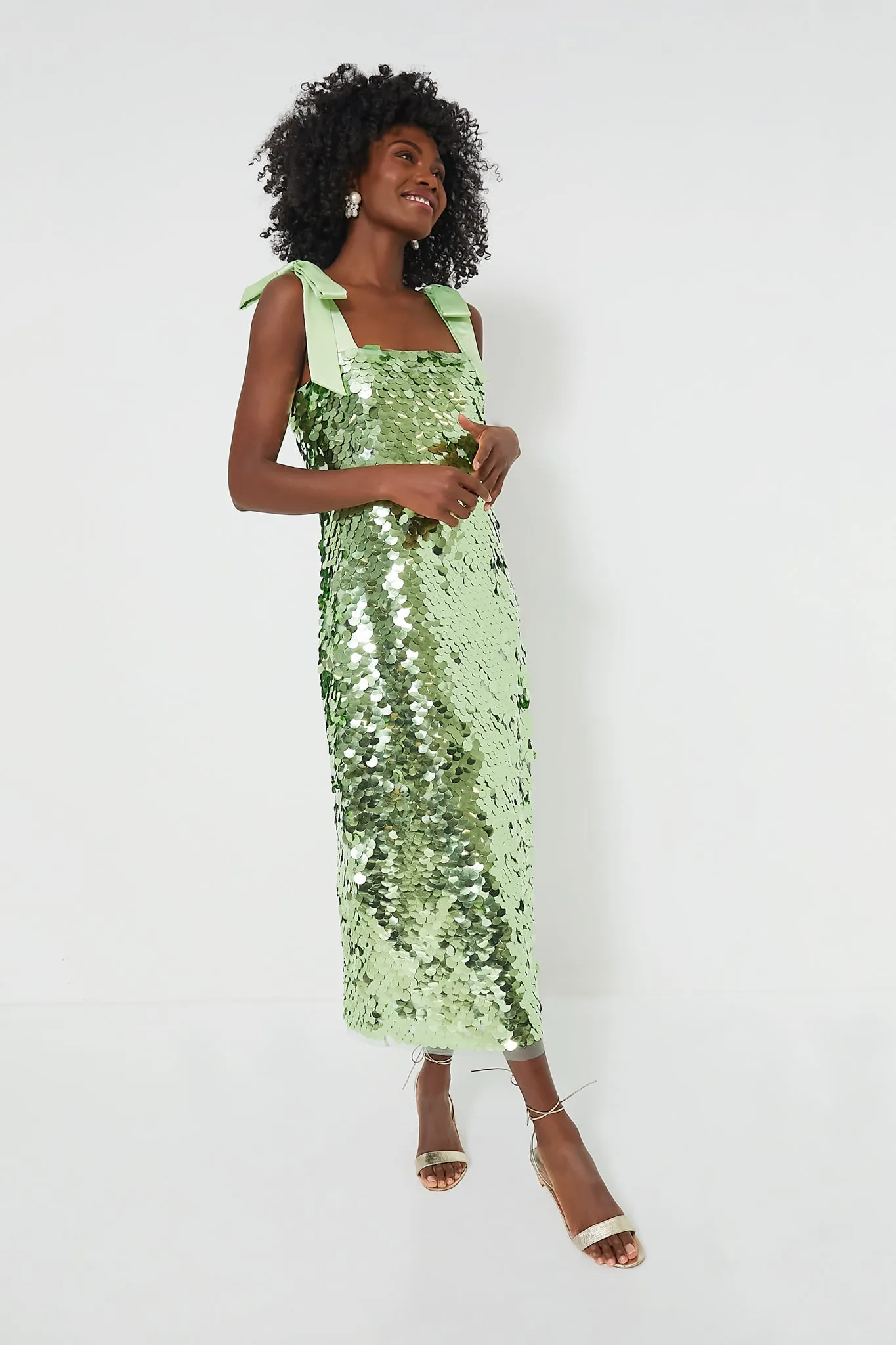 Mint Chip Sequin Roxy Dress sold by Tuckernuck