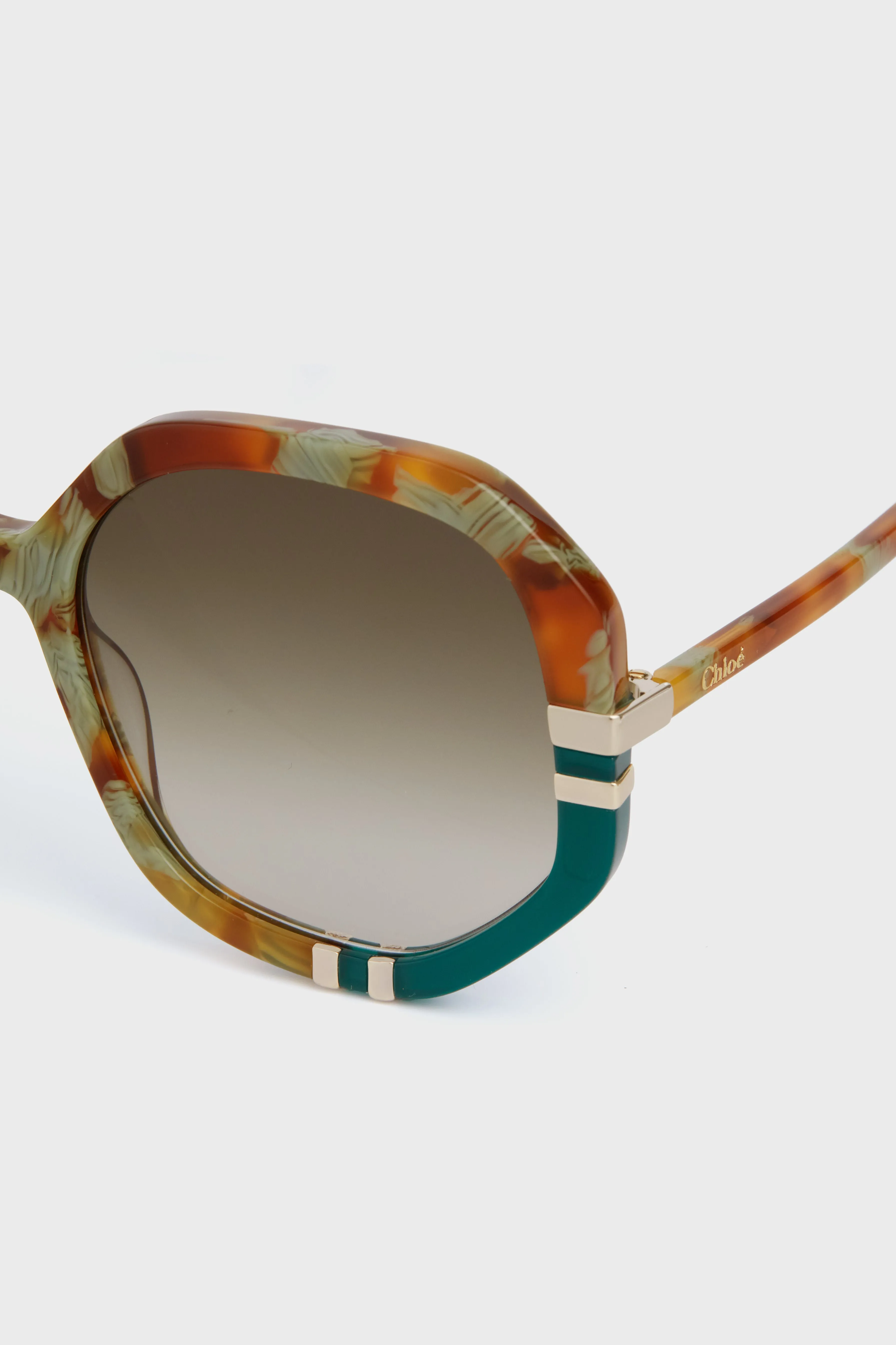 Shiny Caramel and Mint Green Spotted Havana West sold by Tuckernuck product image thumbnail 4