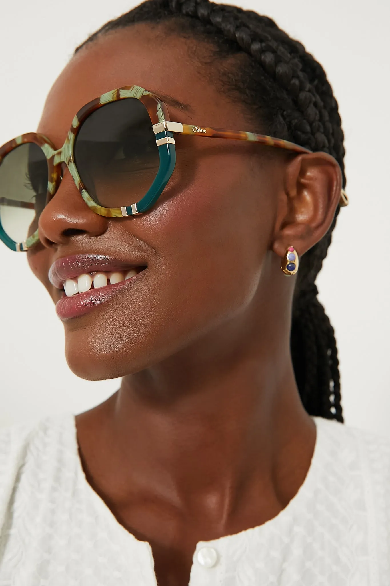 Shiny Caramel and Mint Green Spotted Havana West sold by Tuckernuck product image thumbnail 2