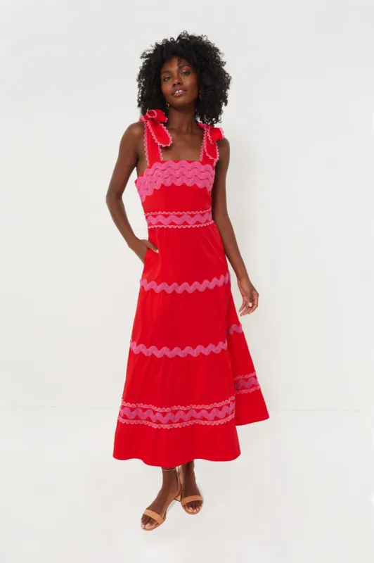 Exclusive Red Jade Dress sold by Tuckernuck