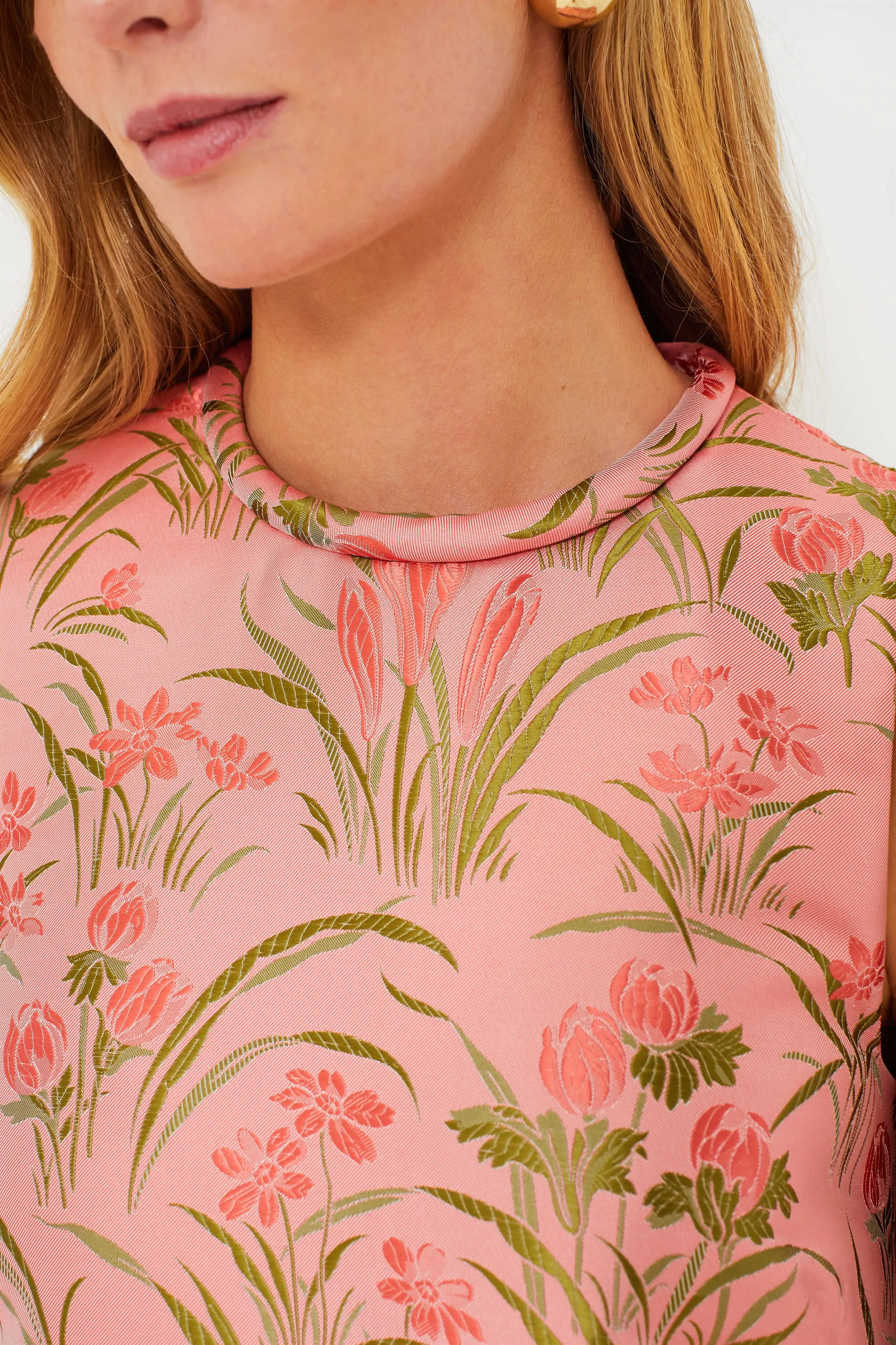 Pink Jacquard Mackenzie Dress sold by Tuckernuck product image thumbnail 5