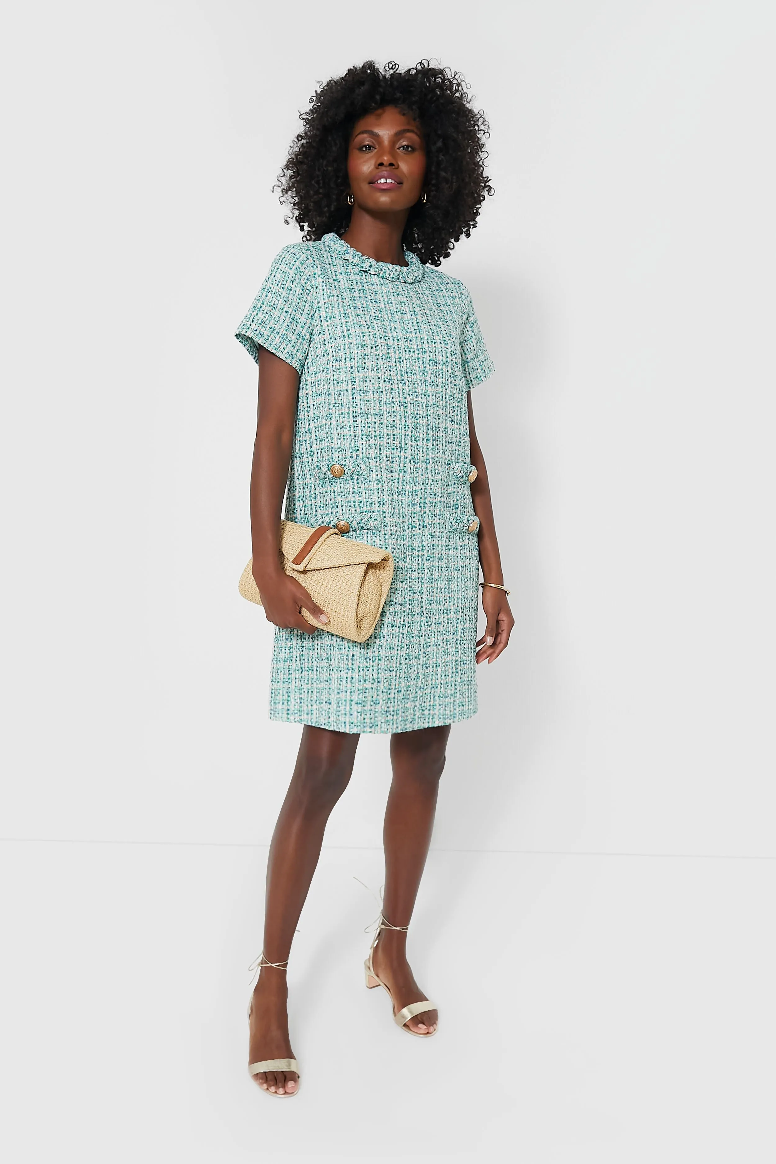 Sea Glass Tweed Jackie Dress sold by Tuckernuck product image thumbnail 2