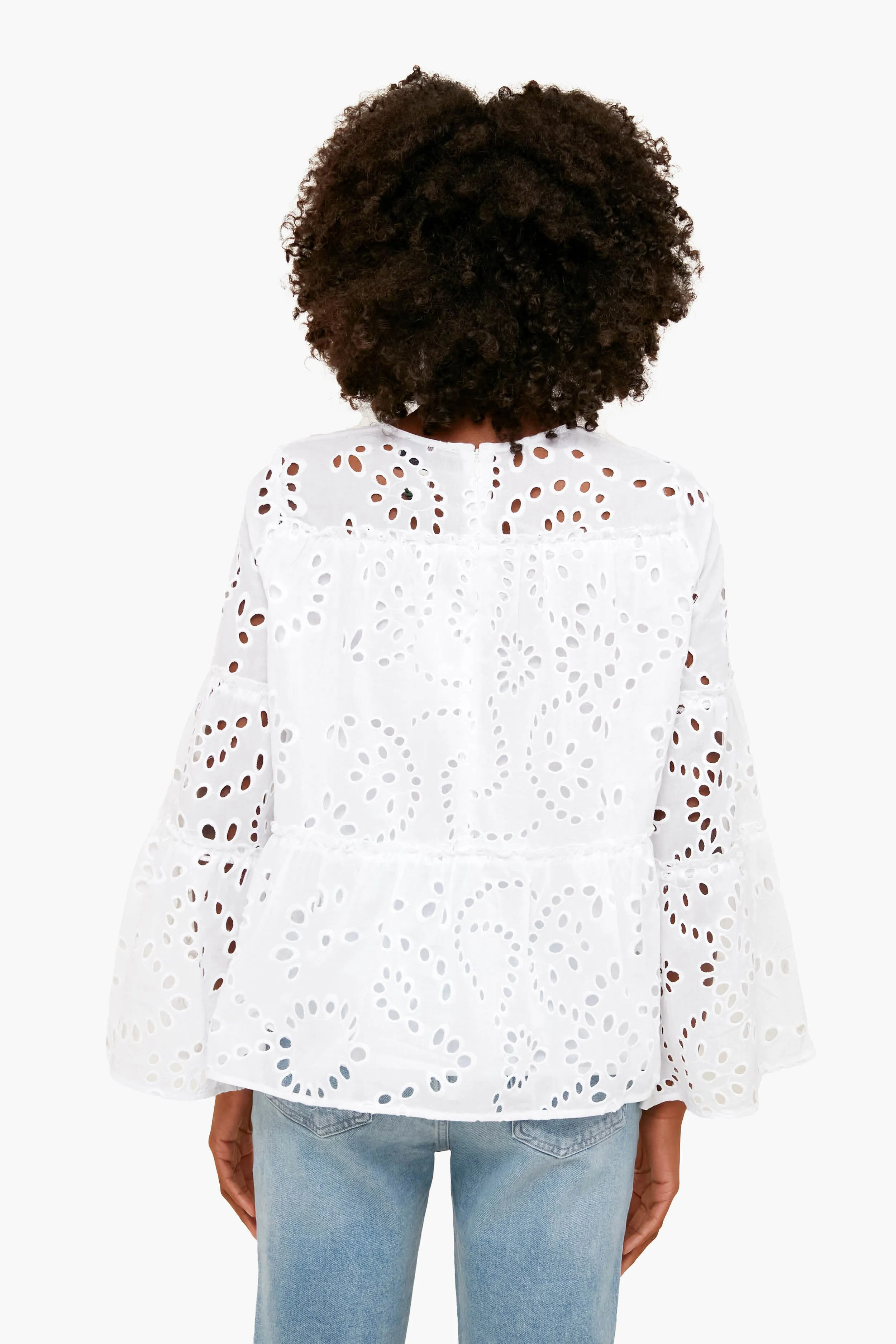 White Eyelet Eloise Blouse sold by Tuckernuck product image thumbnail 4
