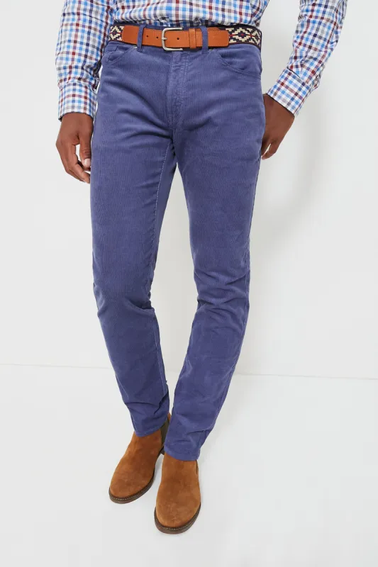 Star Dust Superior Soft Corduroy Five-Pocket Pant made by Peter Millar