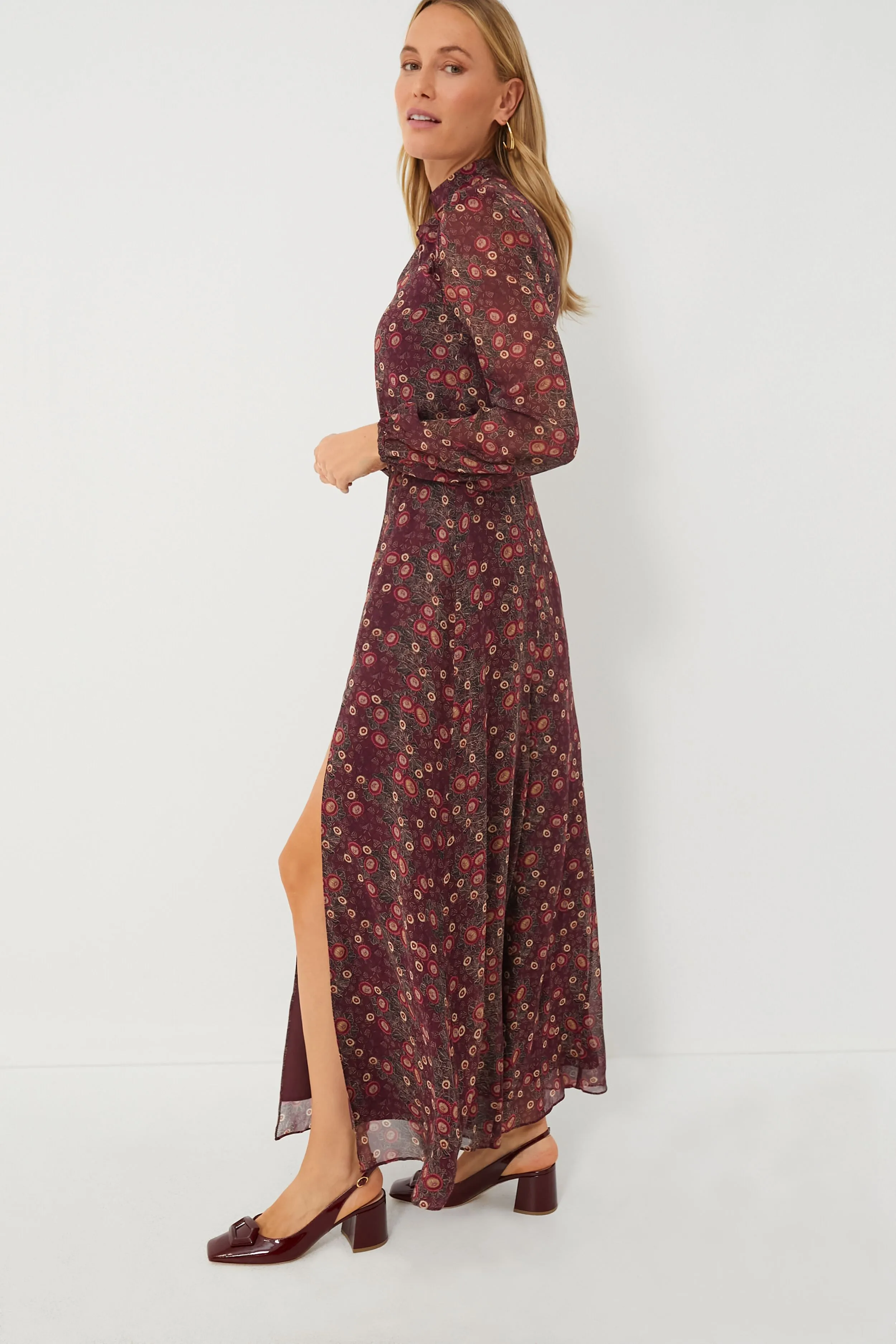 Akina Wine Jacqui B Dress sold by Tuckernuck product image thumbnail 3