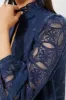 Navy Organza Palmerston Dress sold by Tuckernuck