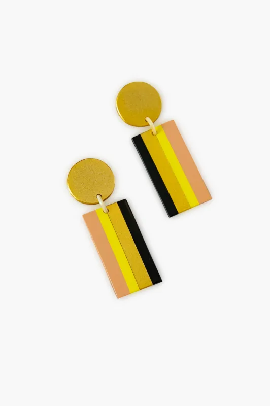 Exclusive Gold Night Out Cabana Earrings sold by Tuckernuck