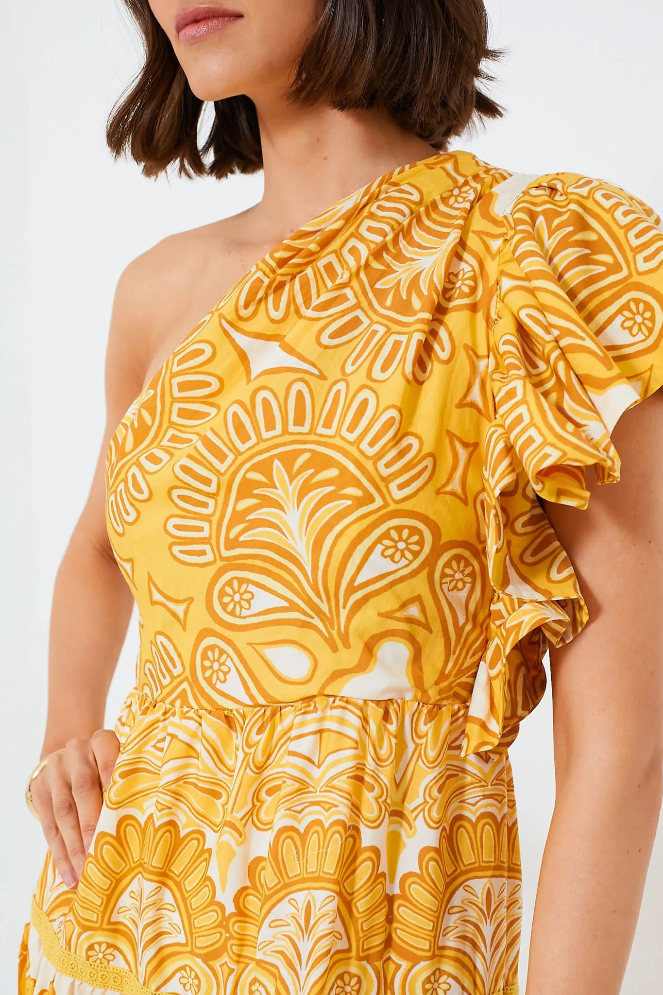 Yellow Tapestry Ainika Sleeveless Maxi Dress sold by Tuckernuck product image thumbnail 5