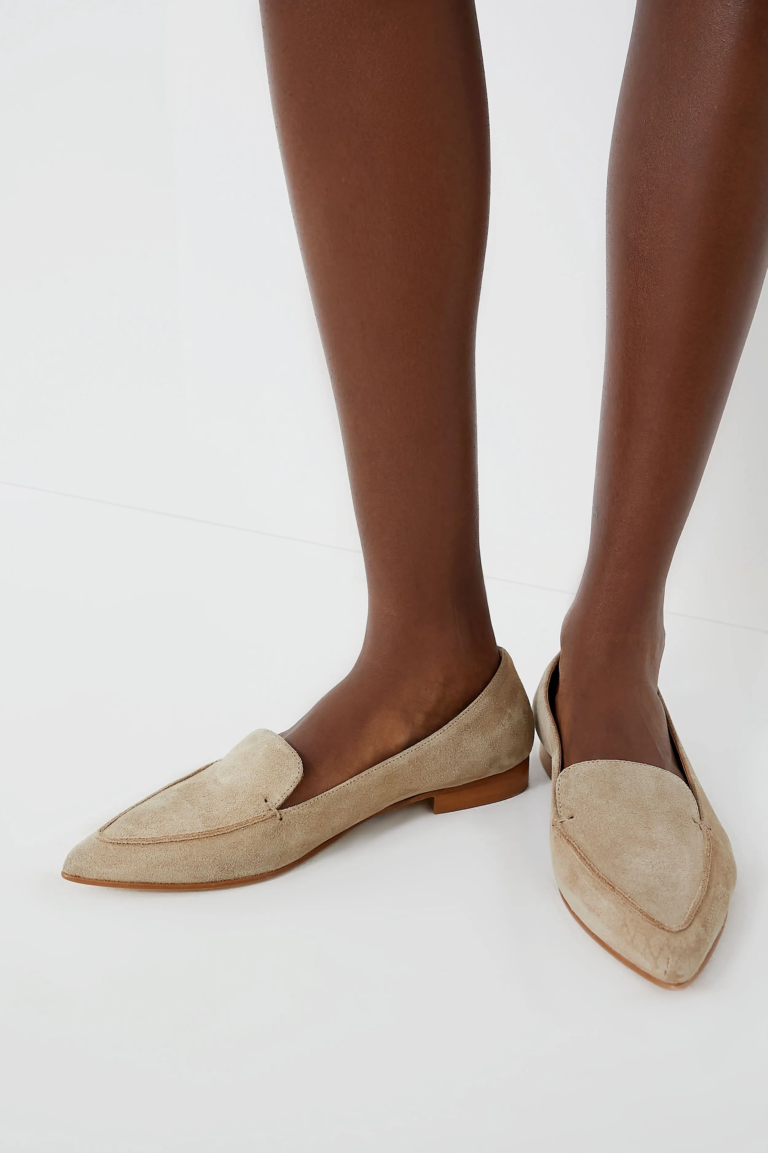 Beige Suede Alex Flats sold by Tuckernuck product image thumbnail 3