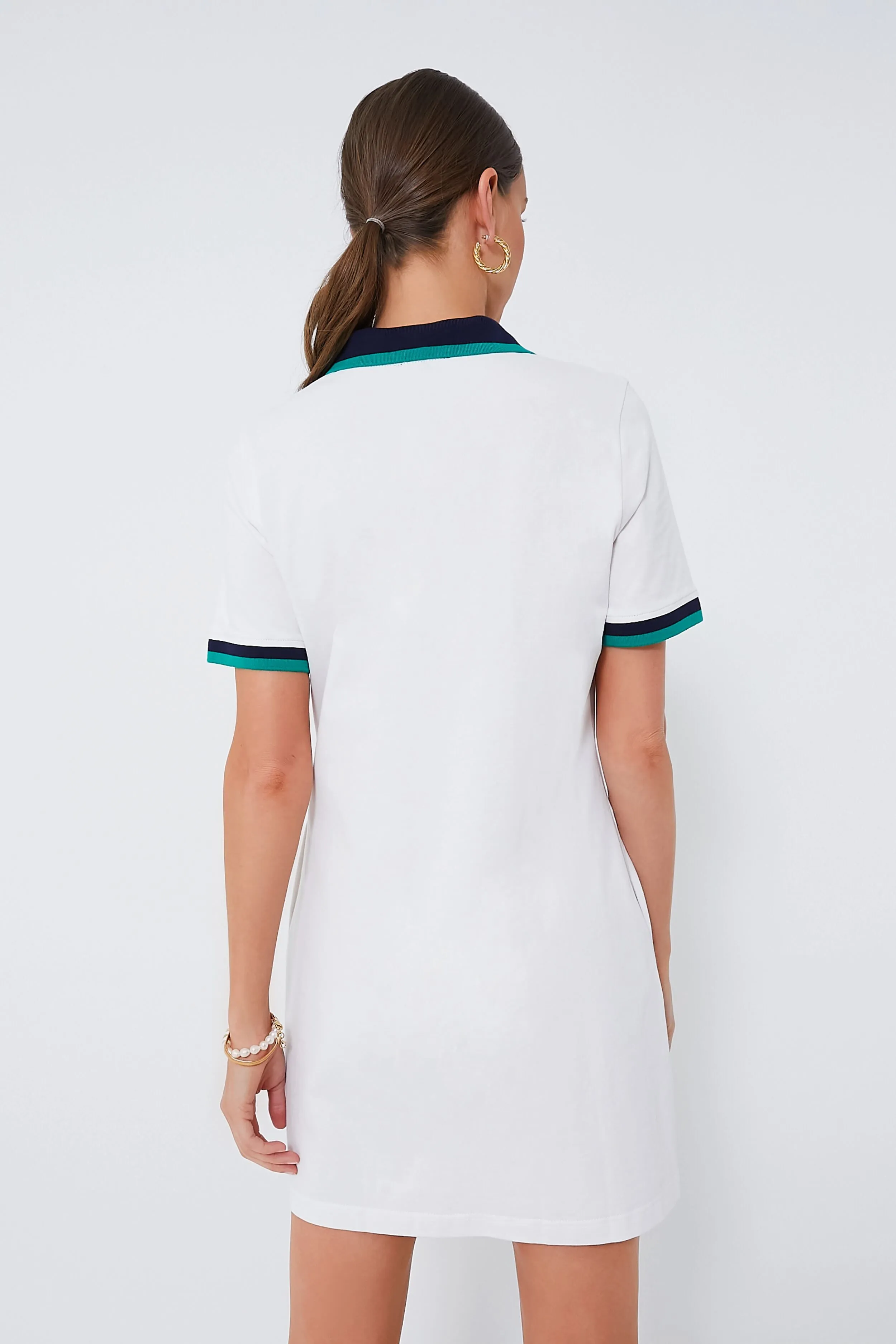 White Hutton Polo Dress sold by Tuckernuck product image thumbnail 4