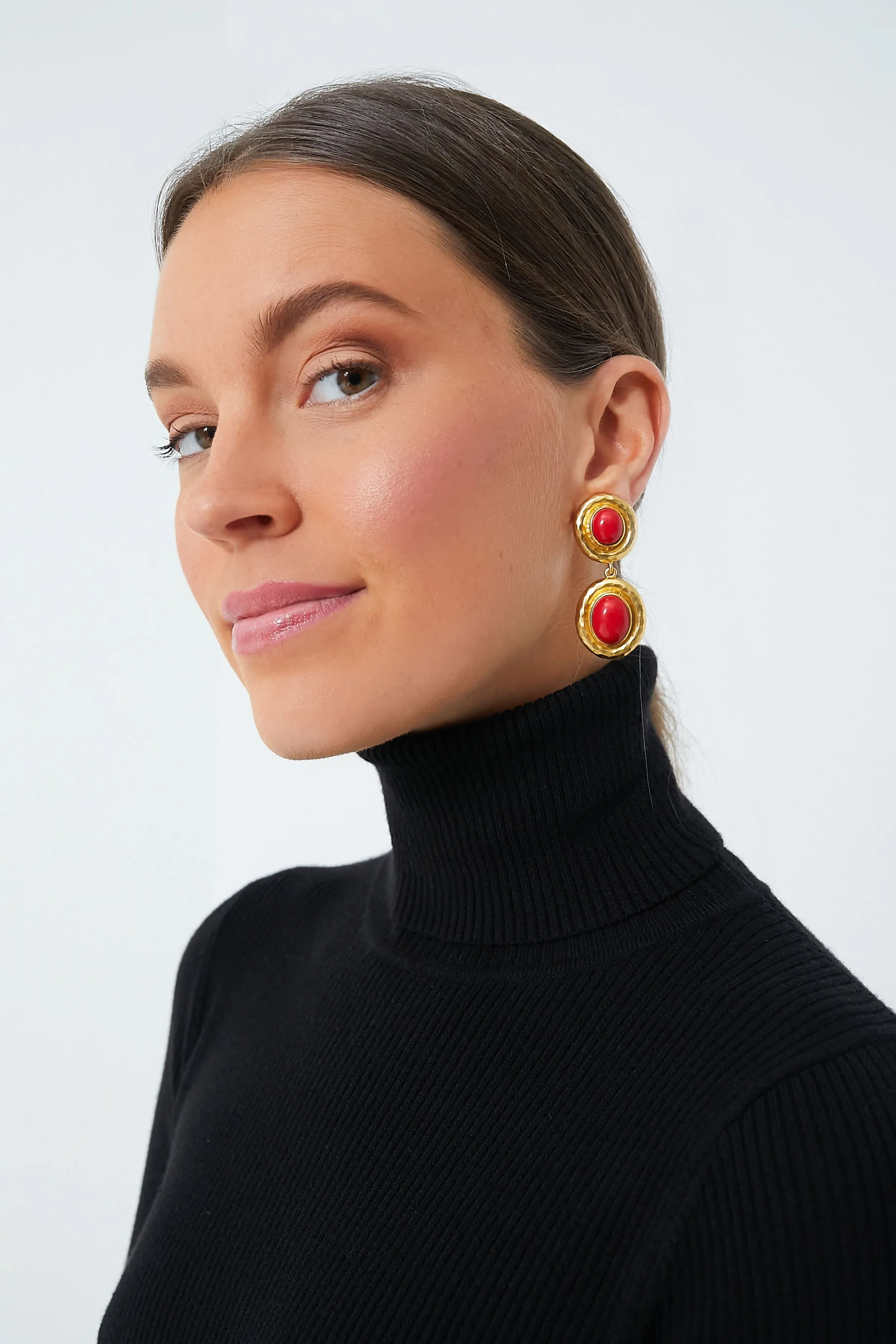 Red Coral Carla Earrings sold by Tuckernuck product image thumbnail 2