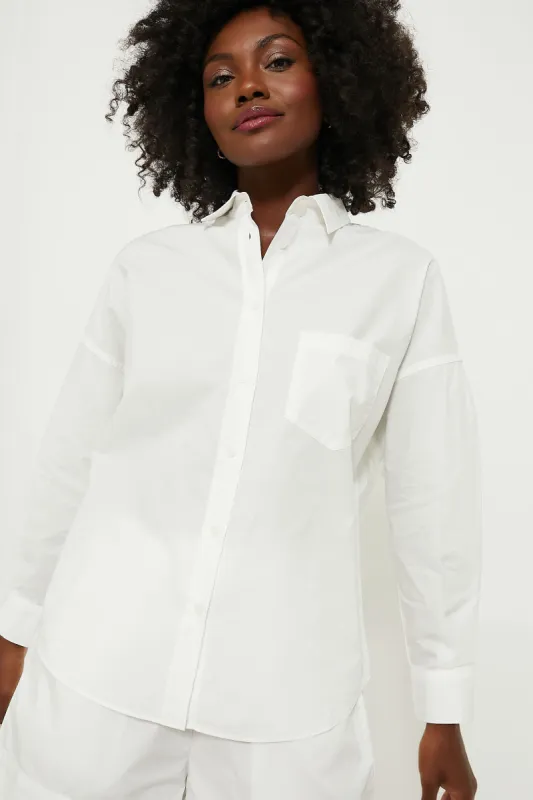 White Chiara Classic Shirt sold by Tuckernuck