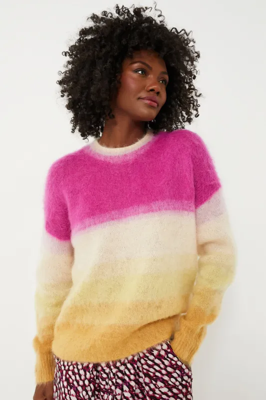 Fuchsia and Yellow Drussell Sweater made by Tuckernuck