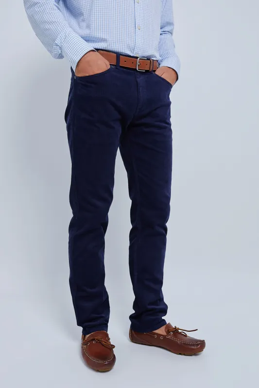 Navy Superior Soft Corduroy Five-Pocket Pant sold by Tuckernuck