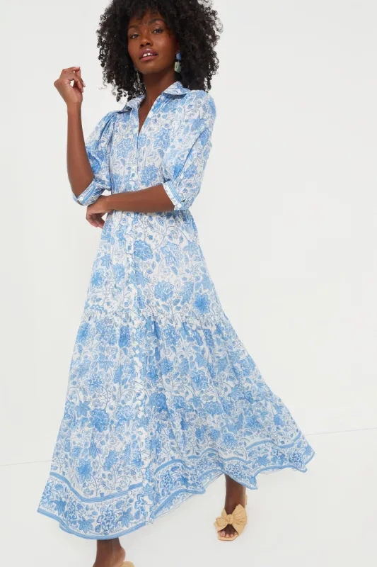 Blue Floral Blair Maxi Dress sold by Tuckernuck